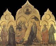 Lorenzo Monaco The Annunciation with Saints Catherine,Anthony Abbot,Procolo,and Francis France oil painting artist